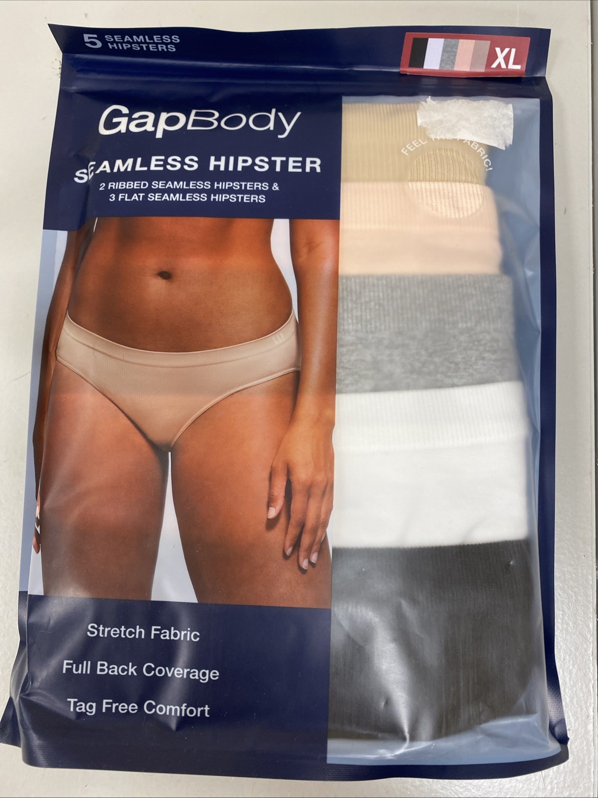 GAP BODY Women’s Seamless Hipster Underwear 5 Pack Assorted Sizes NIP