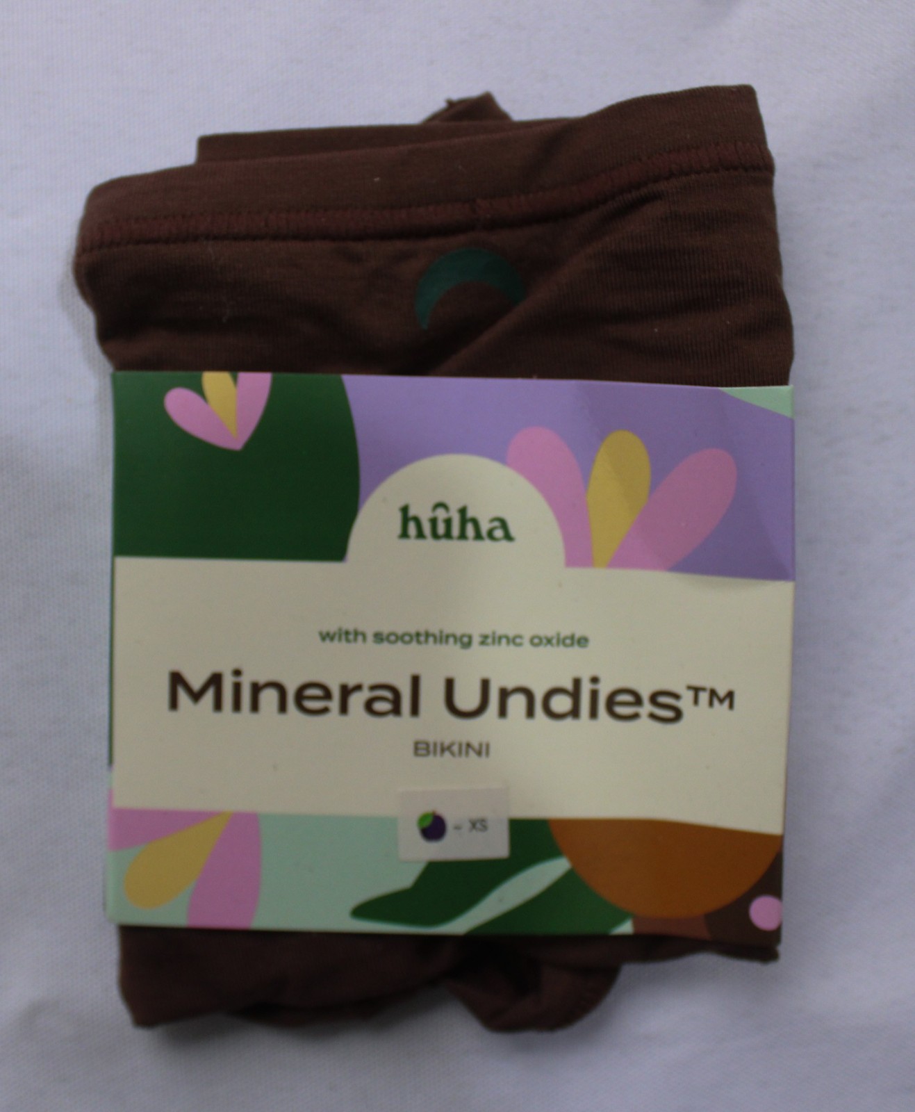 Huha Women’s Low-Mid-Rise Bikini Cut Mineral Undies AC2 Brown Size: XS NWT