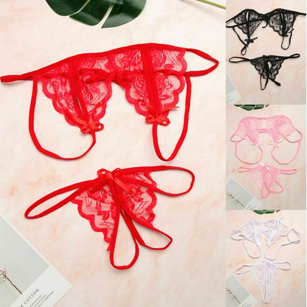 Womens Sexy Lingerie Underwear Set Sleepwear Panties Bar Lace Babydoll Nightwear