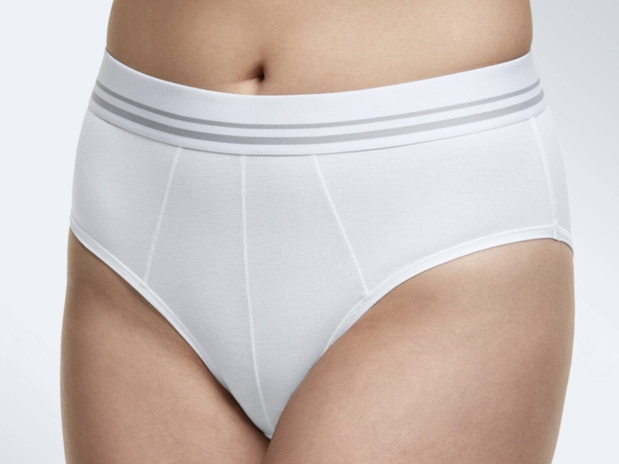 MAIDENFORM Super Soft Cotton Stretch White Hi Waist Bikini Panty Womens S M 2XL