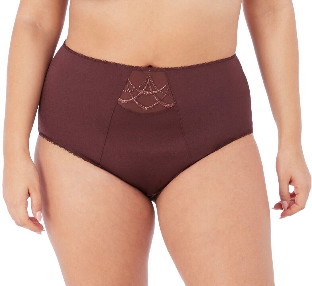 Elomi Cate Full Brief Panty #4036 Color Raisin Sizes Med thru 4XL New with tags