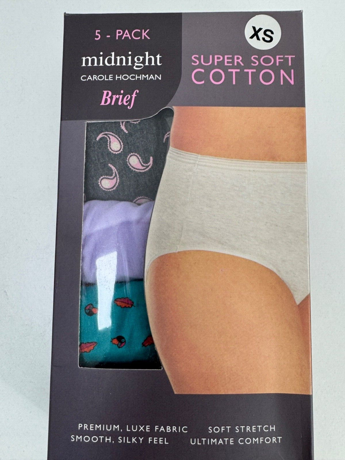 Carole Hochman Ladies Super Soft Cotton Briefs – 5-Pack XS-XXL