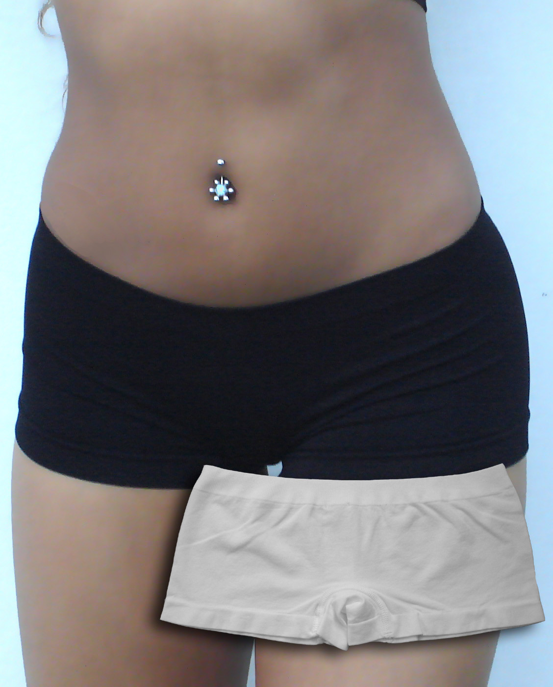 Seamless soft comfy boyshort WHITE boy short solid FREE SHIPPING to U.S.A.