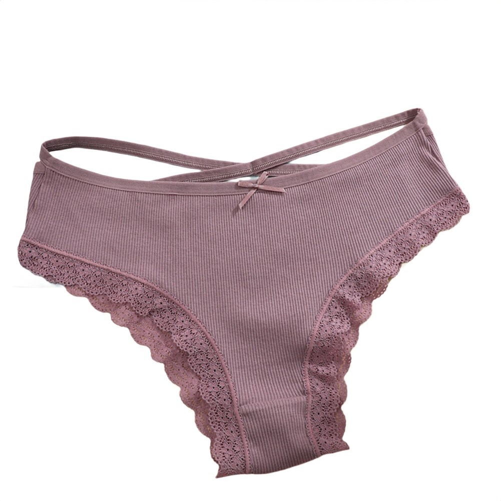 Casual Wear Loungewear Low Waist Lace Edge Threaded Bow All Seasons Wear