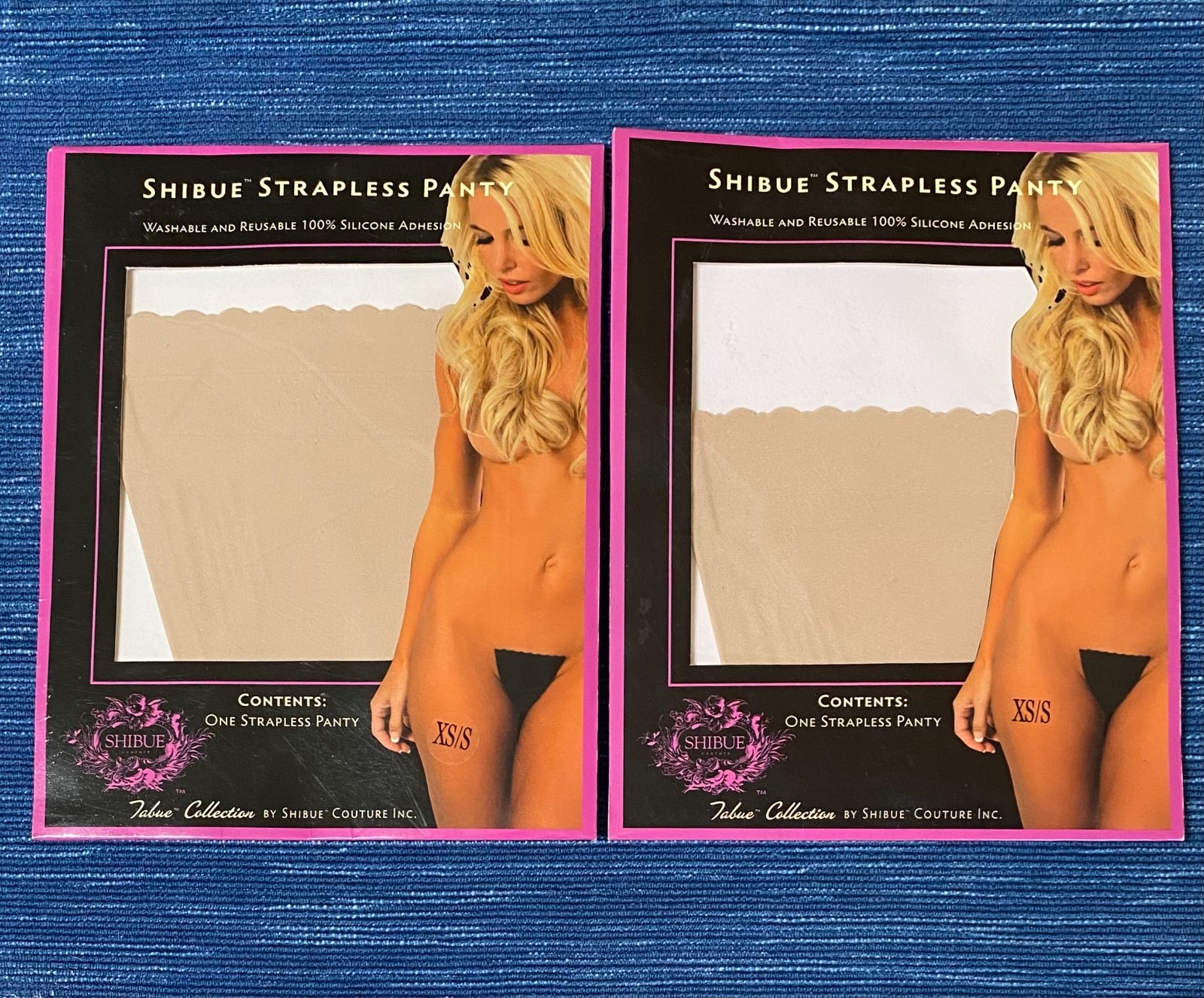 PAIR Shibue Nude Strapless Panty Silicone Reusable Pant Sz XS/S