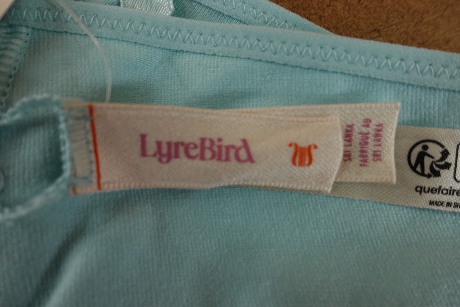LyreBird Womens Size Large Sky Blue Cotton Cloud Bikini Panty NWT