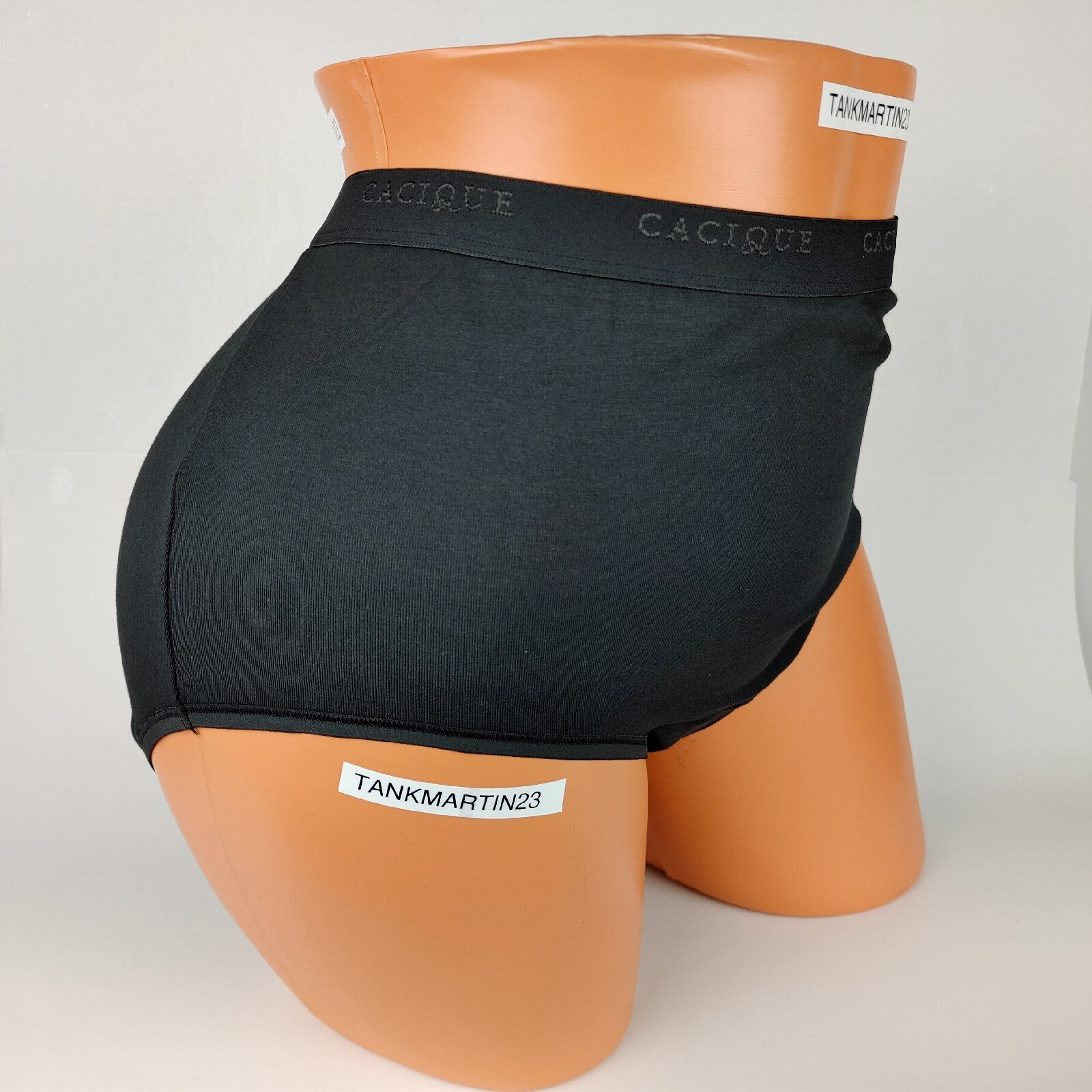 NWT LANE BRYANT CACIQUE PLUS 14/16 COTTON FULL BRIEF PANTY SOLID BLACK