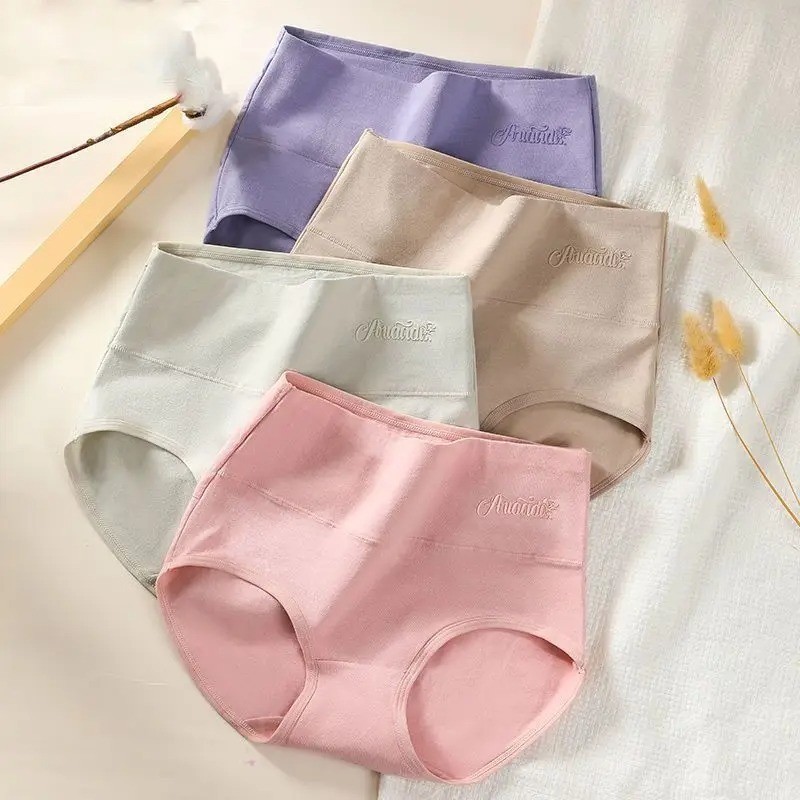 Women 5Pcs Fluxe Incontinence Underwear Leak-Proof Panties Cotton Brief Washable