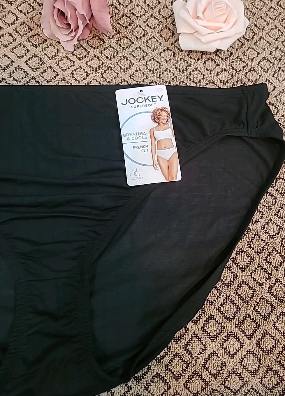 JOCKEY Logo Supersoft Breathes Cools French Cut Panties Style#2375 nwt Sz 10/3XL