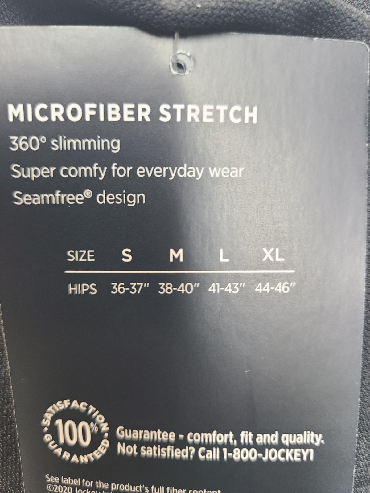 Jockey Generation Women’s Tummy Smoothing Mid-Waist Thong Black High Waist XL