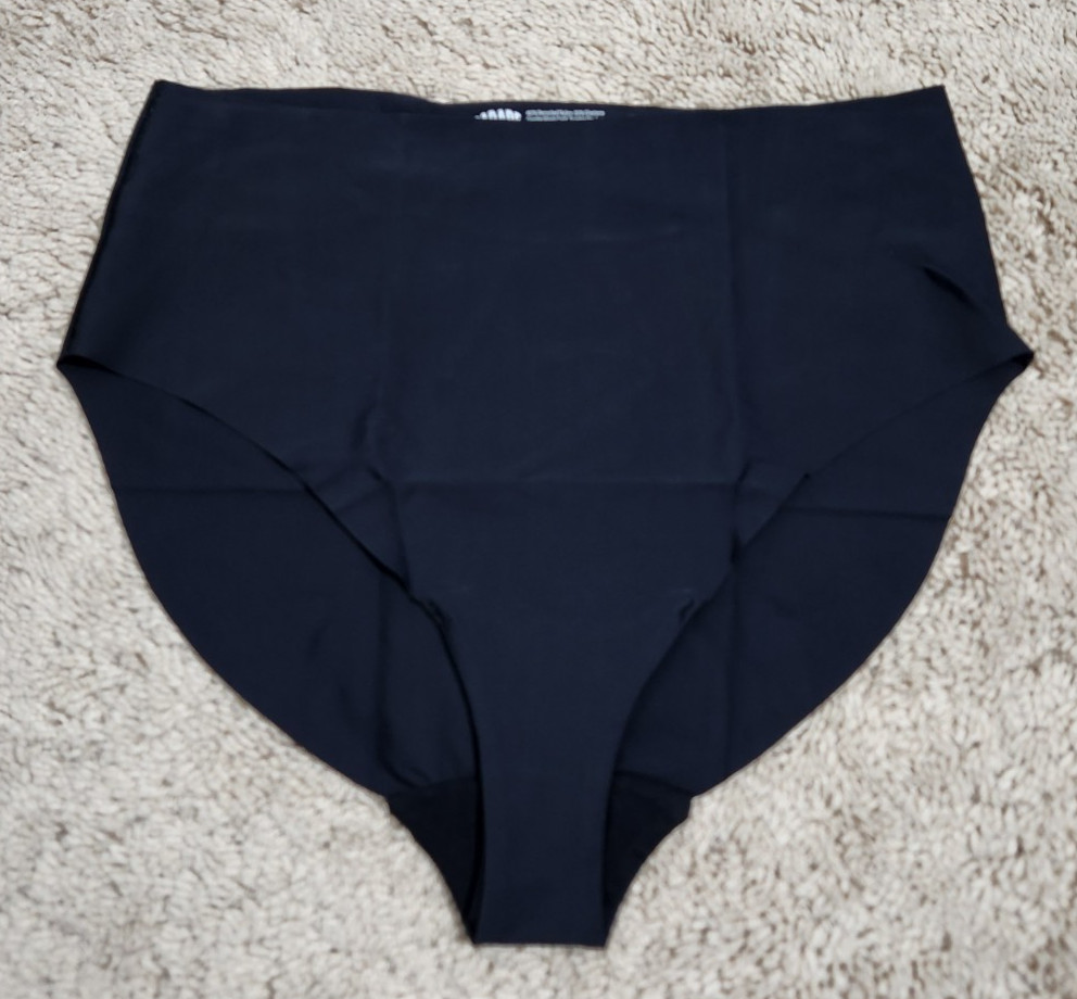 Parade Womens M Universal High Rise Brief Underwear Panty Eightball Black 11033