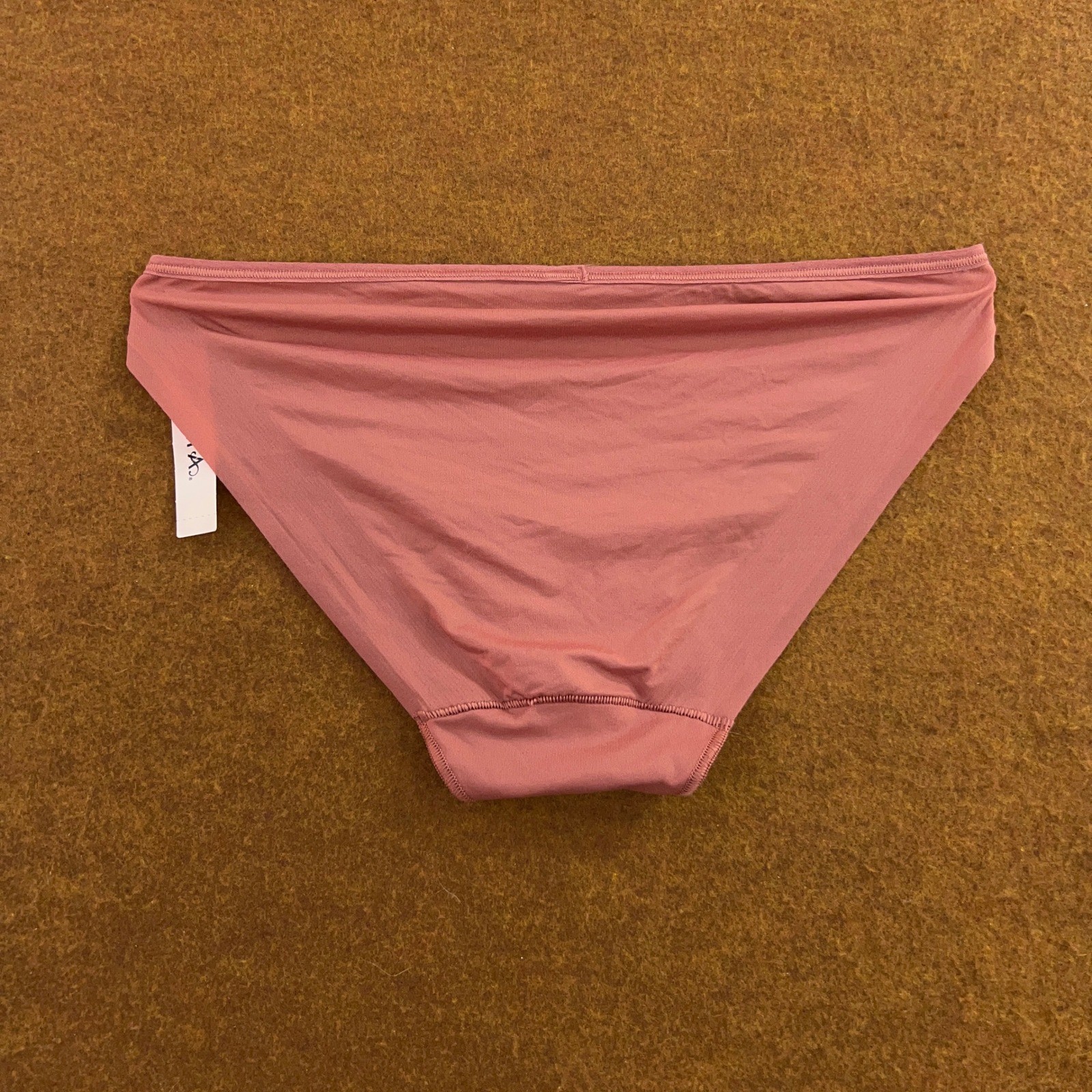 Soma Womens Medium Clay Rose Vanishing Edge Micro Bikini Panty NWT