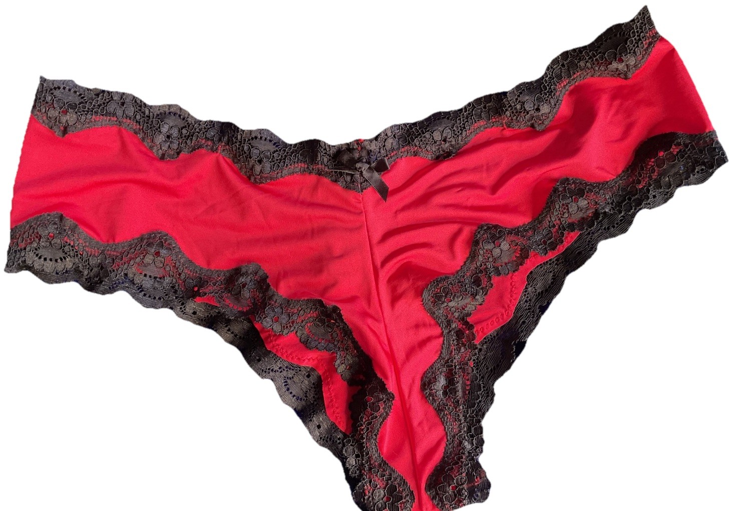 NWT Vintage Victoria’s Secret Very Sexy Smooth Lace Trim Corset Cheeky Panties L