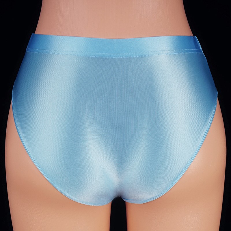 2026 Women’s Yoga Panties Shiny Satin Briefs Knickers Opaque Gym Low-rise Briefs