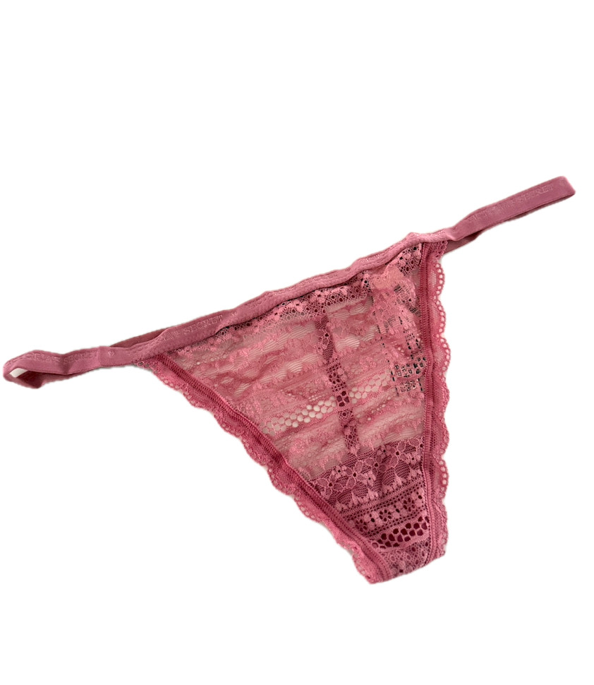 Victoria’s Secret Lace V-String Panty Dusty Rose