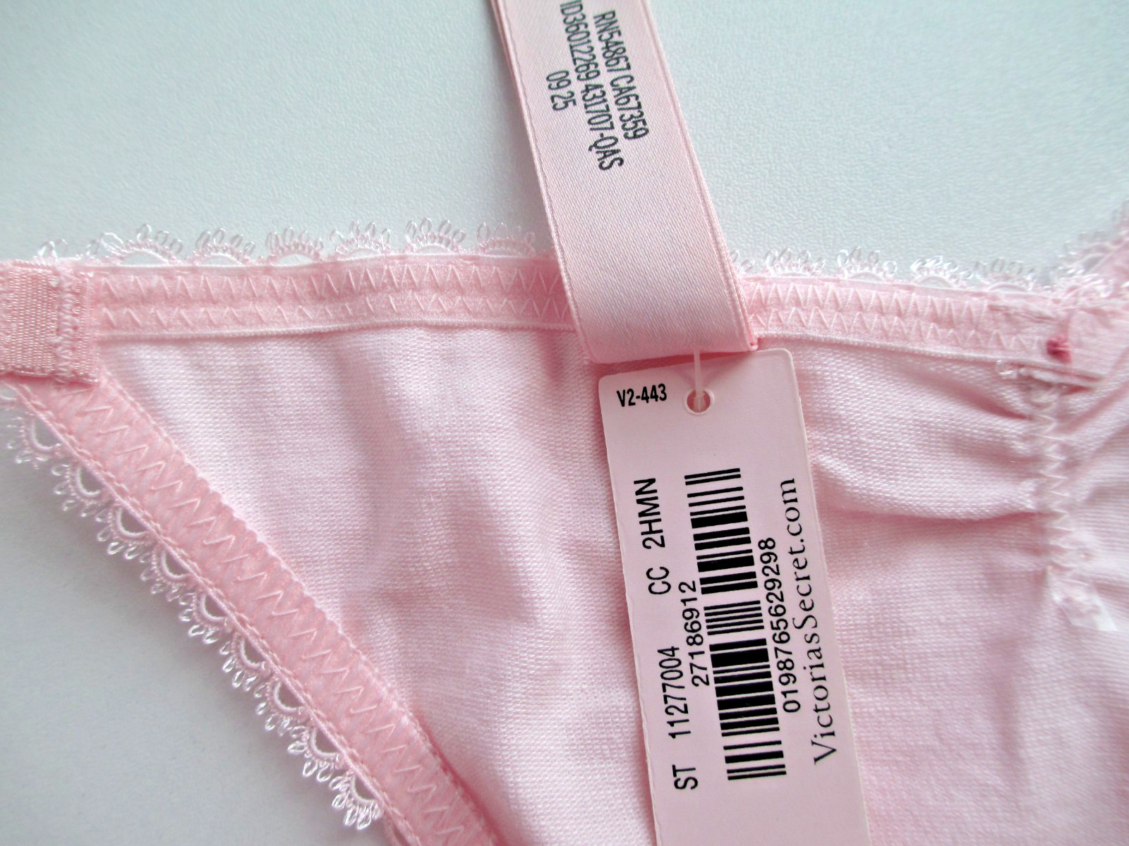 VICTORIA’S SECRET Cotton V-String Thong Panty S M L XL Pink NWT VS FREE SHIP 4+