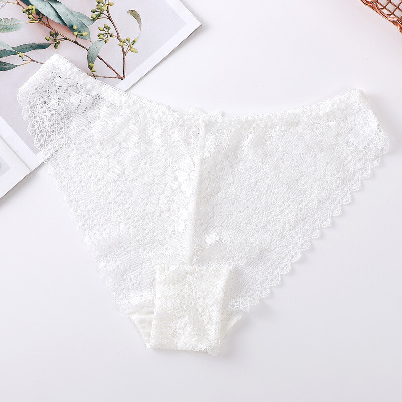 5 Pack Lot Sexy Womens See Through Lace Panties Lingeries French Underwear Brief
