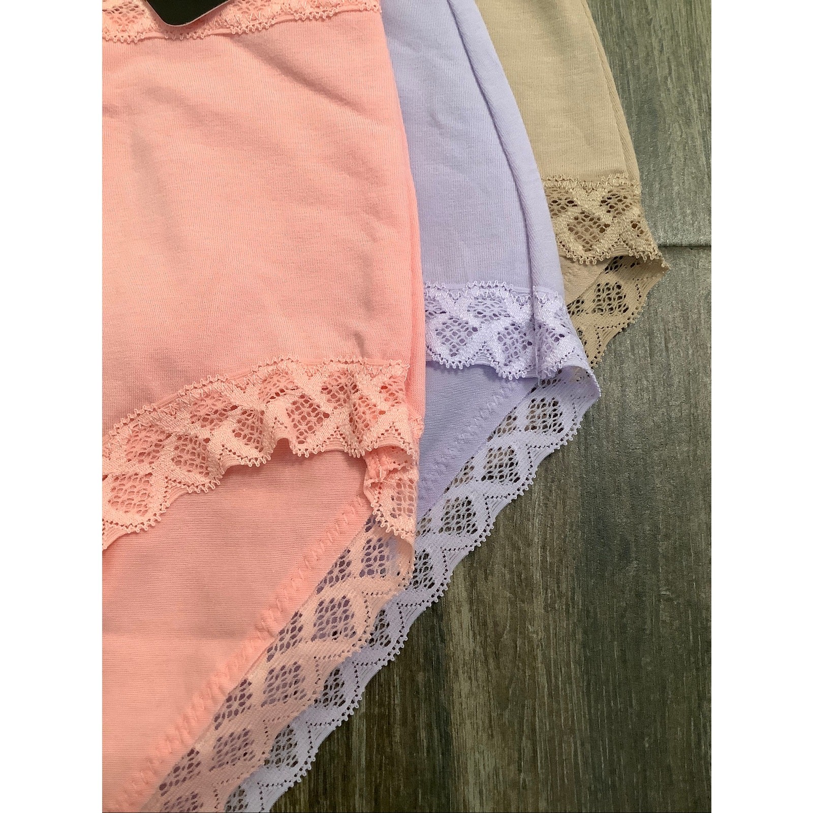 Natori Women’s Medium Pink Lilac Cafe 3 Pack Bliss Full Brief Panties A12-8