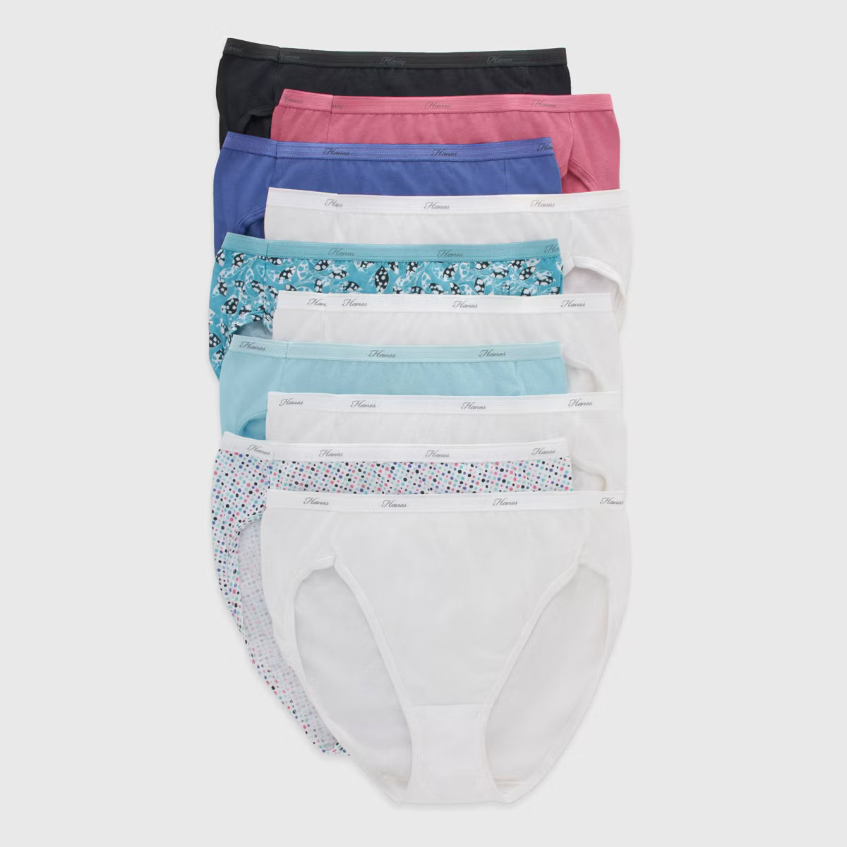 Women’s Cotton Brief 10-Pack Underwear, PW42EG tagless size 7 LARGE bikini