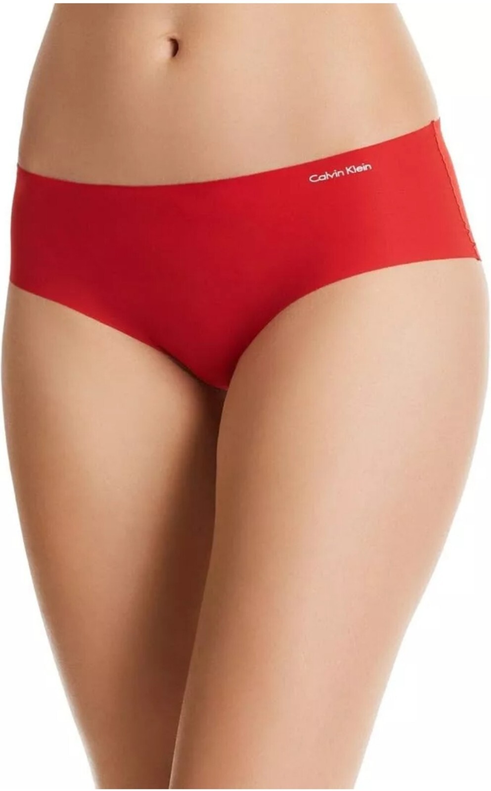 Calvin Klein Invisibles Hipster Panty, Red, XS