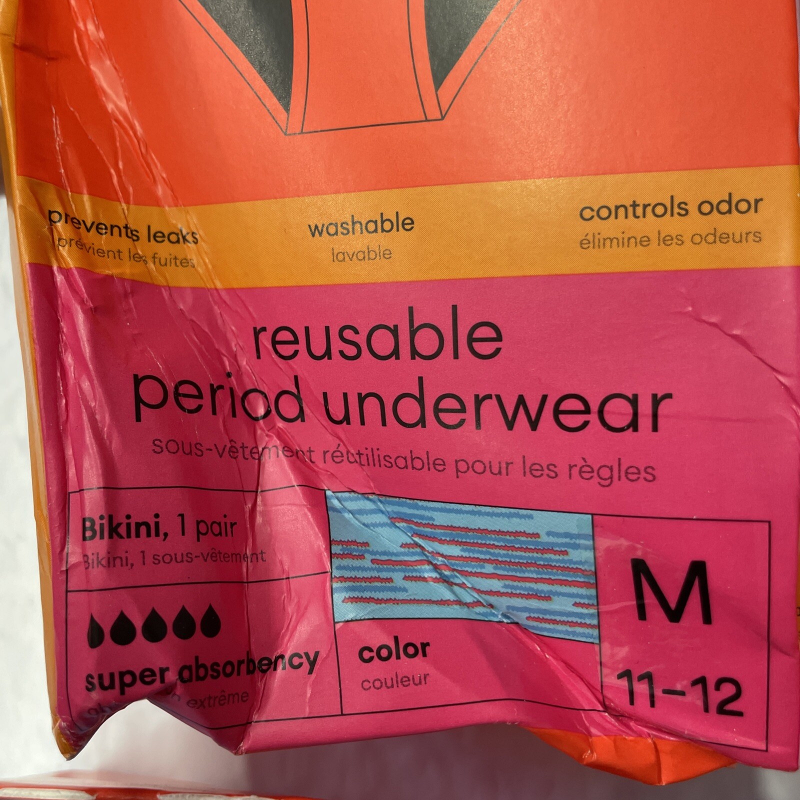 Thinx Teens Super Absorbency Bikini Period Underwear Sz M 11-12 8100 S34