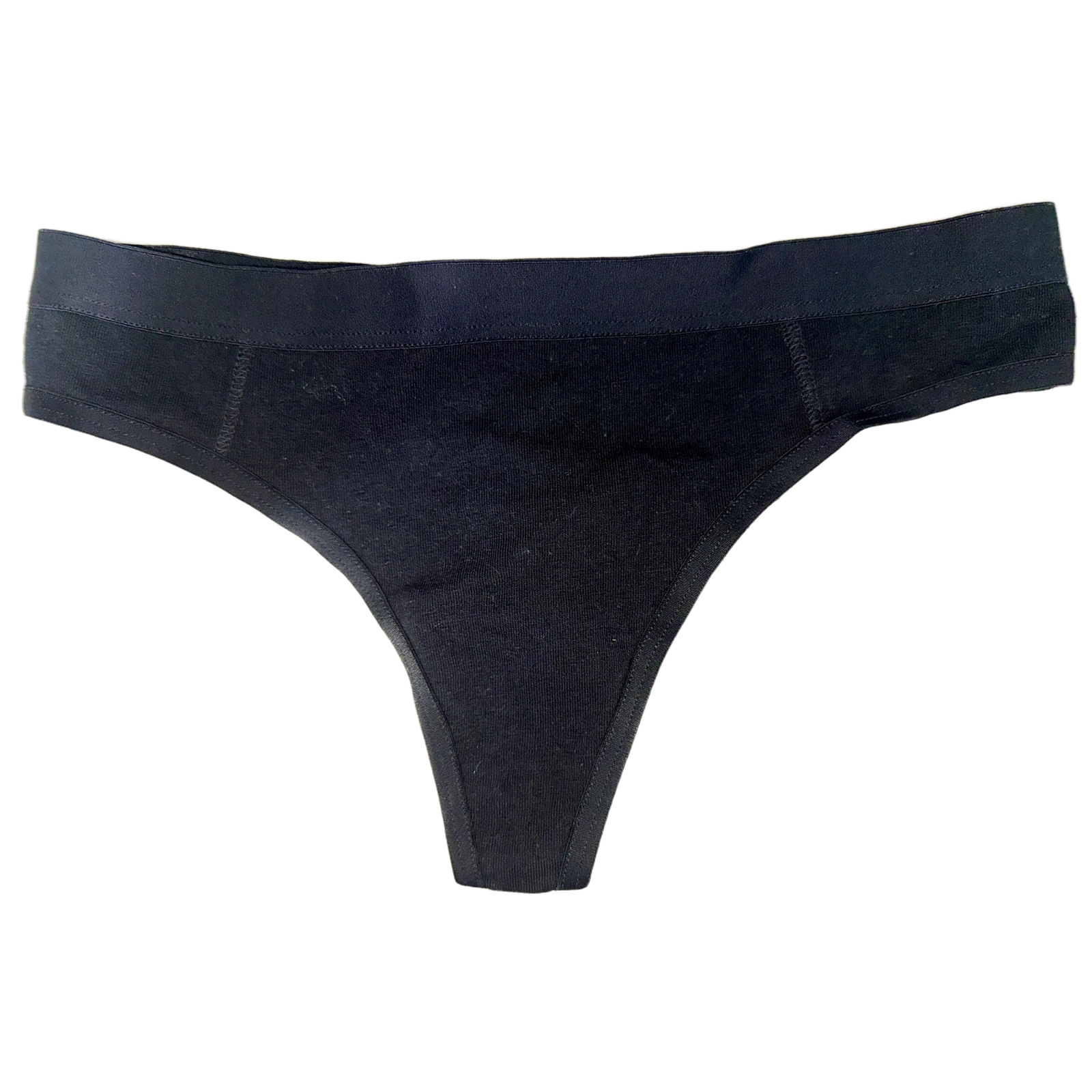 NWT Aerie by American Eagle Black Cotton Elastane Thong Underwear Panties Sz XS