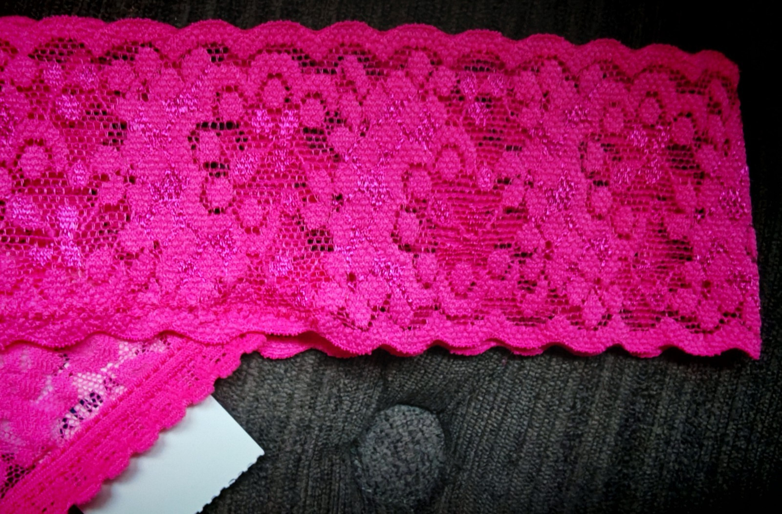 Primark Secret Possessions Fuchsia Pink Lacey Thong Size Medium 12 To 14