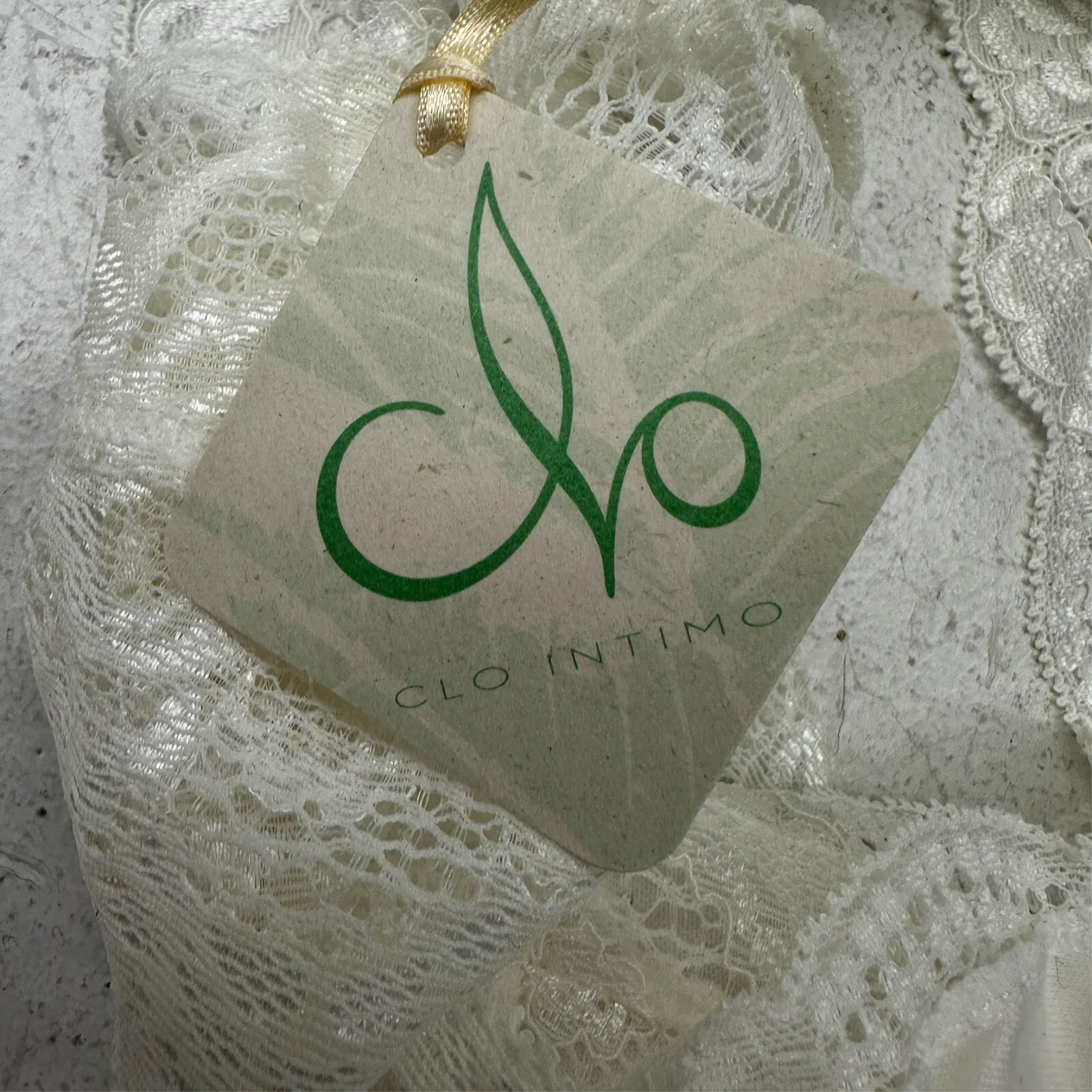 Clo Intimo White Lacey Fortuna Cheeky Lingerie Underwear Women’s Size M NEW