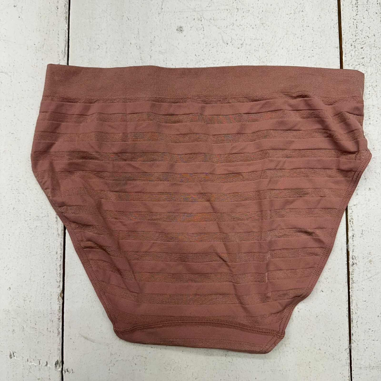 Jockey Nude Striped Matte & Shine Hipster Underwear Women’s Size X-Large (8) NEW