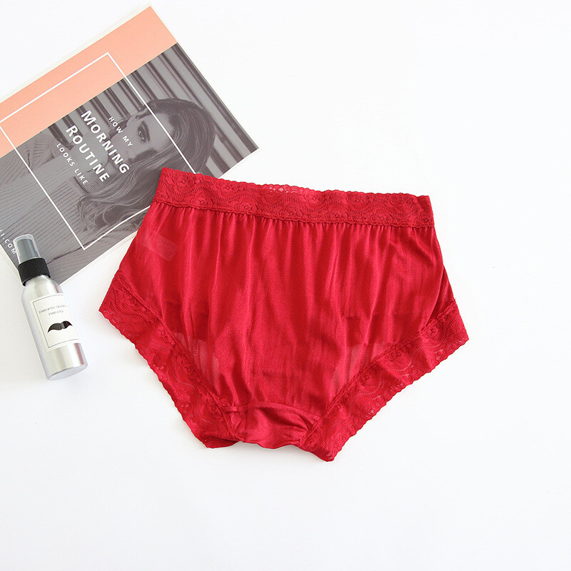 3 Pairs Seamless Underwear Luxury Nature Silk Breathable Briefs Knicker Panties