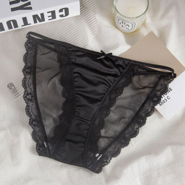 5 Pack Lot Sexy Ladies Womens Thin Satin Panties Underwear Sheer Lingerie Bikini