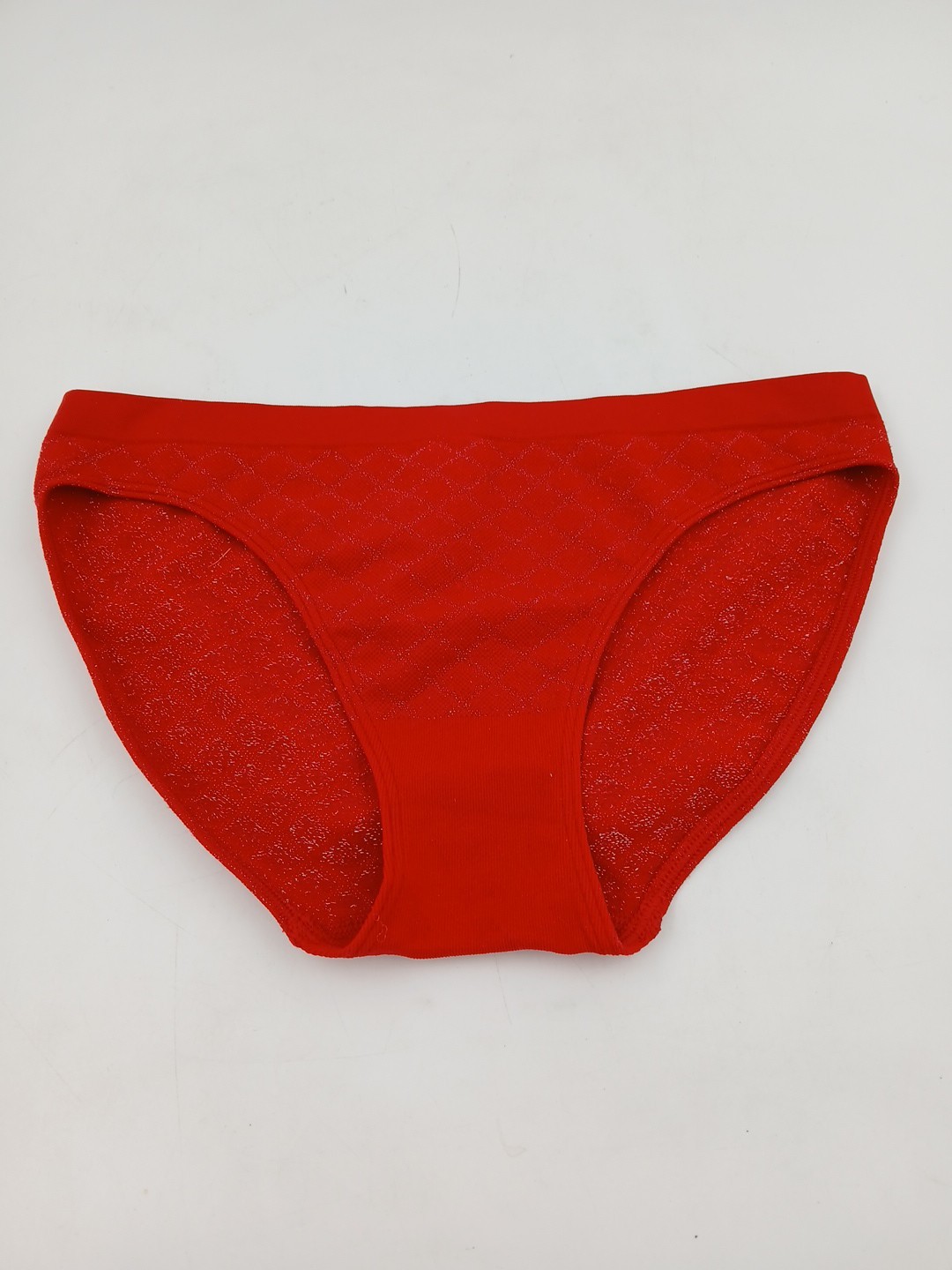 Victoria’s Secret Red Sparkle Panties Bikini Style Bottom SZ Medium NWT