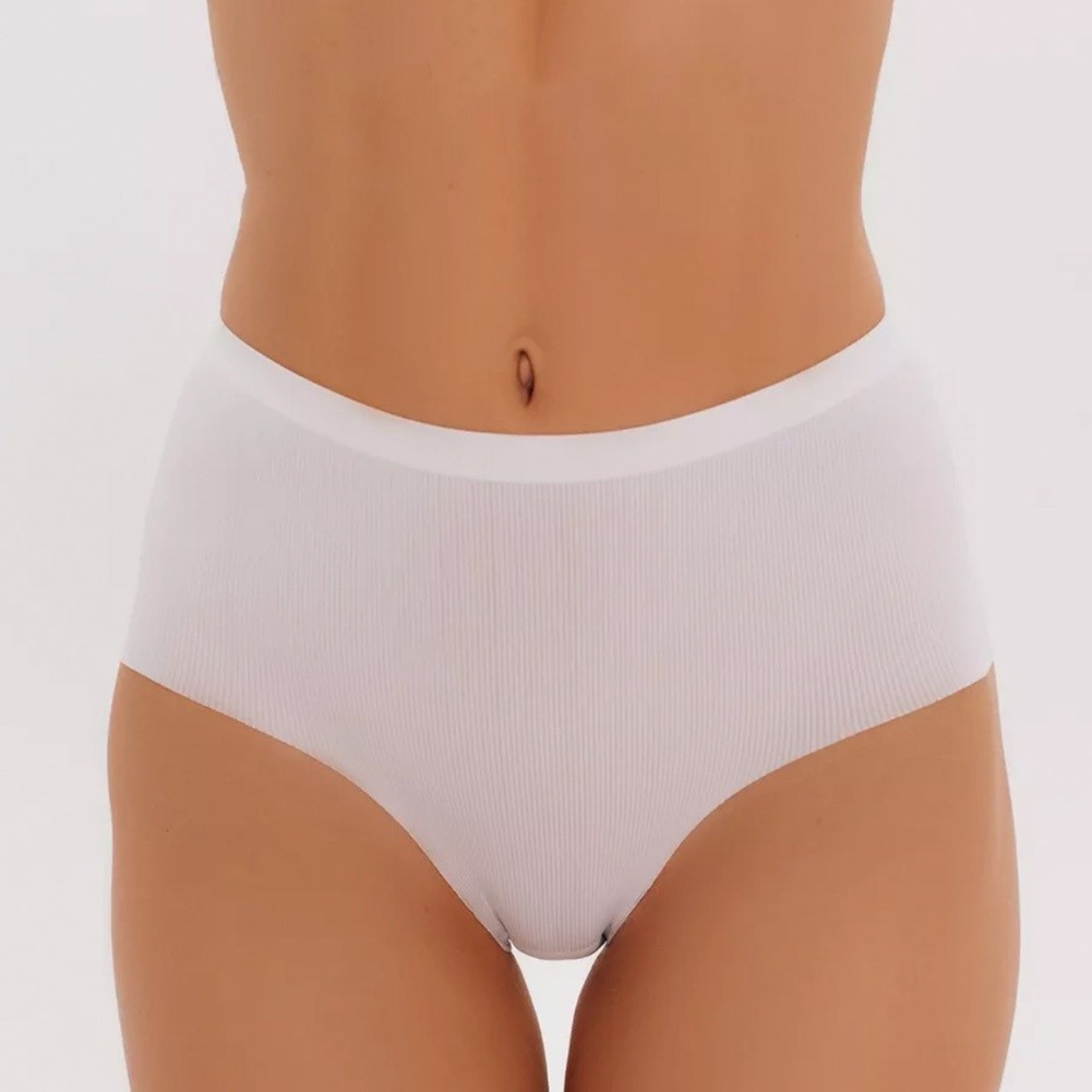 Women’s Quick Dry Seamless High Waist Panties Nylon Stretch Underwear S-6XL