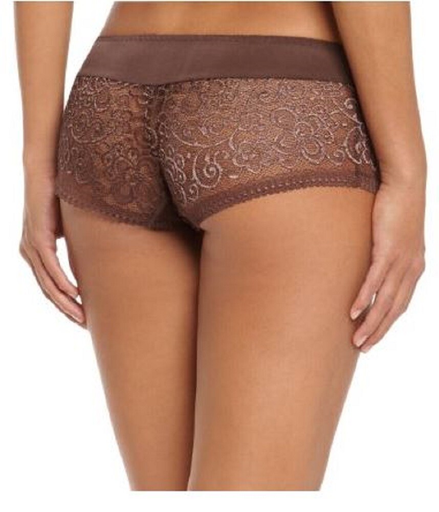 Size 6 Vanity Fair Boyshorts Hipster Panties European Taupe or Turquoise New NWT
