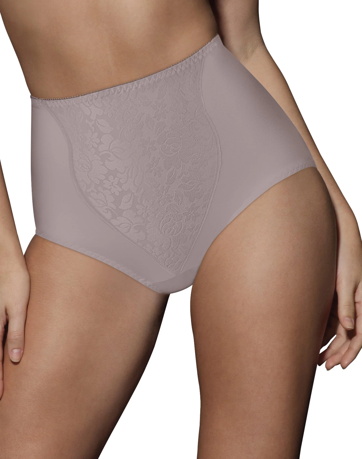 Bali Panties 2-Pack Light Control Support Lace Panel Brief Smoothers Shaping 372