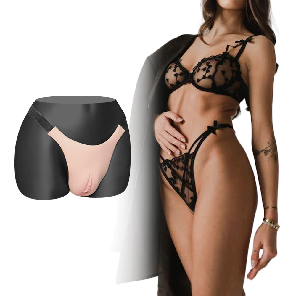 Lightweight Silicone Fake Vagina Shorts Panty Crossdresser Transgender Men Women