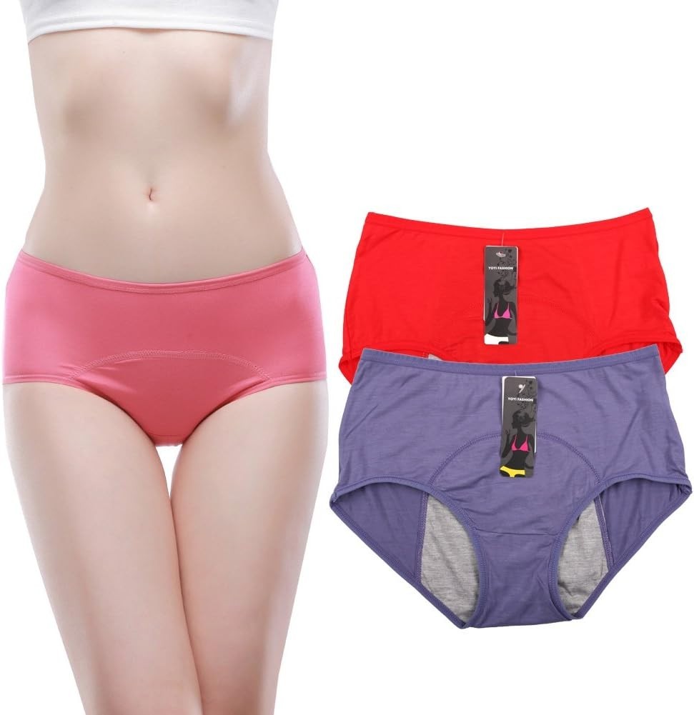 Viscose Brief Menstrual Leakproof Panties Multi Pack Size XXS-3XL/10