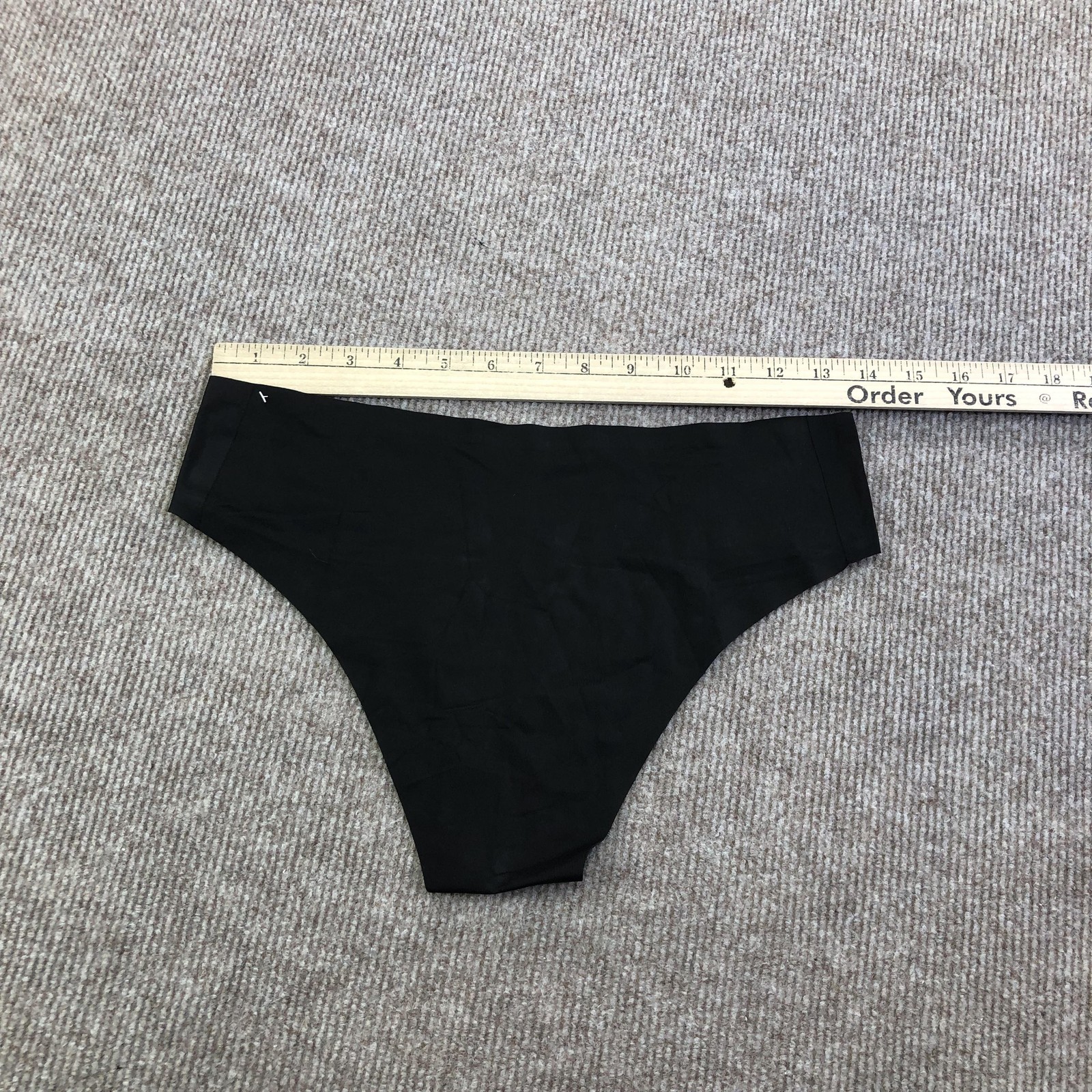 EBY Underwear Womens M Black Seamless Bikini Panties Microfiber Stretch