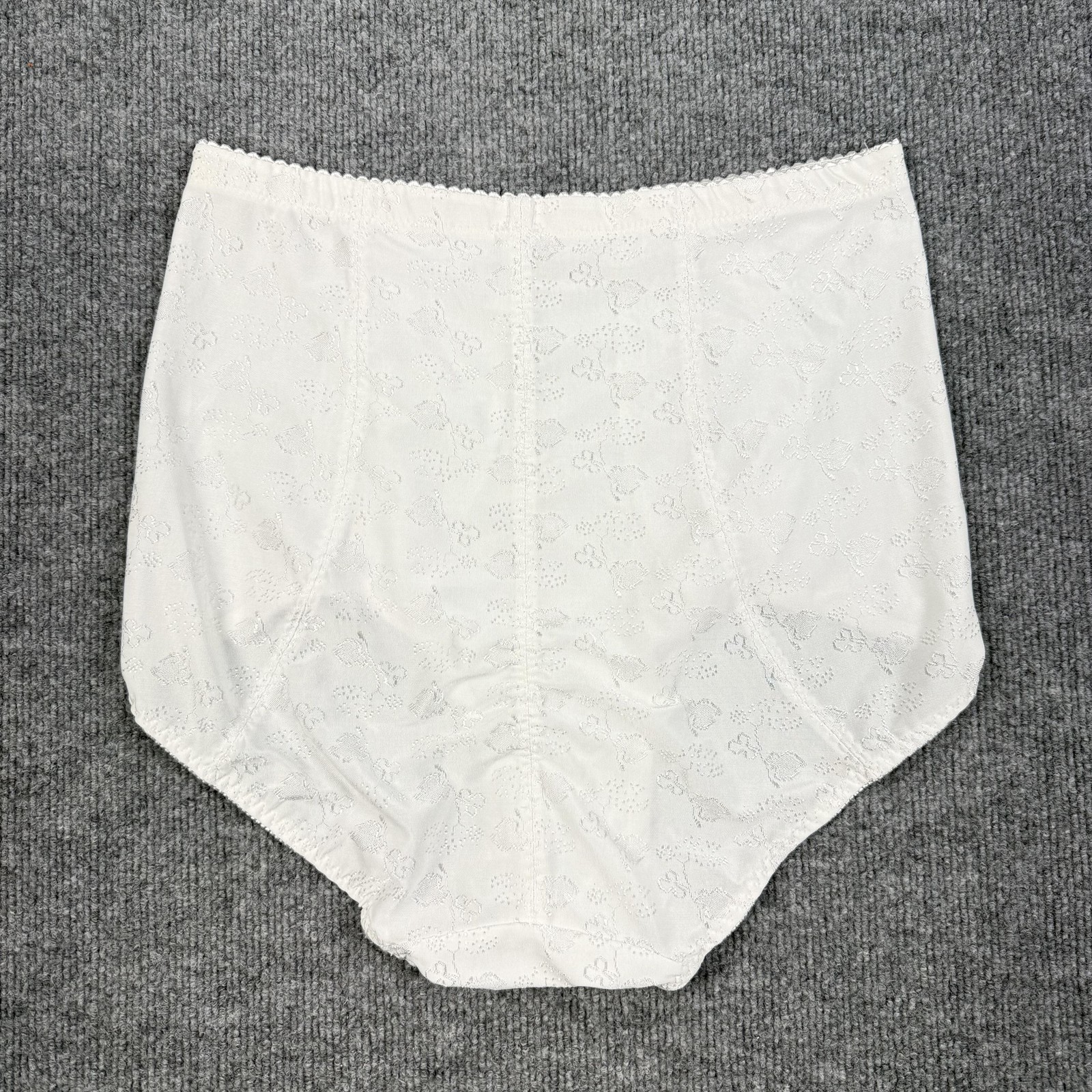 Enchanted Panties Womens 12 White High Waist Floral Shaping Shapewear Briefs