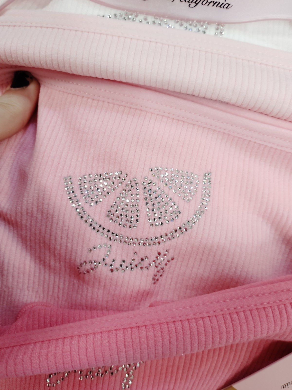 Juicy Couture Glitter Rhinestone Panties 5 Pack Sz S NWT