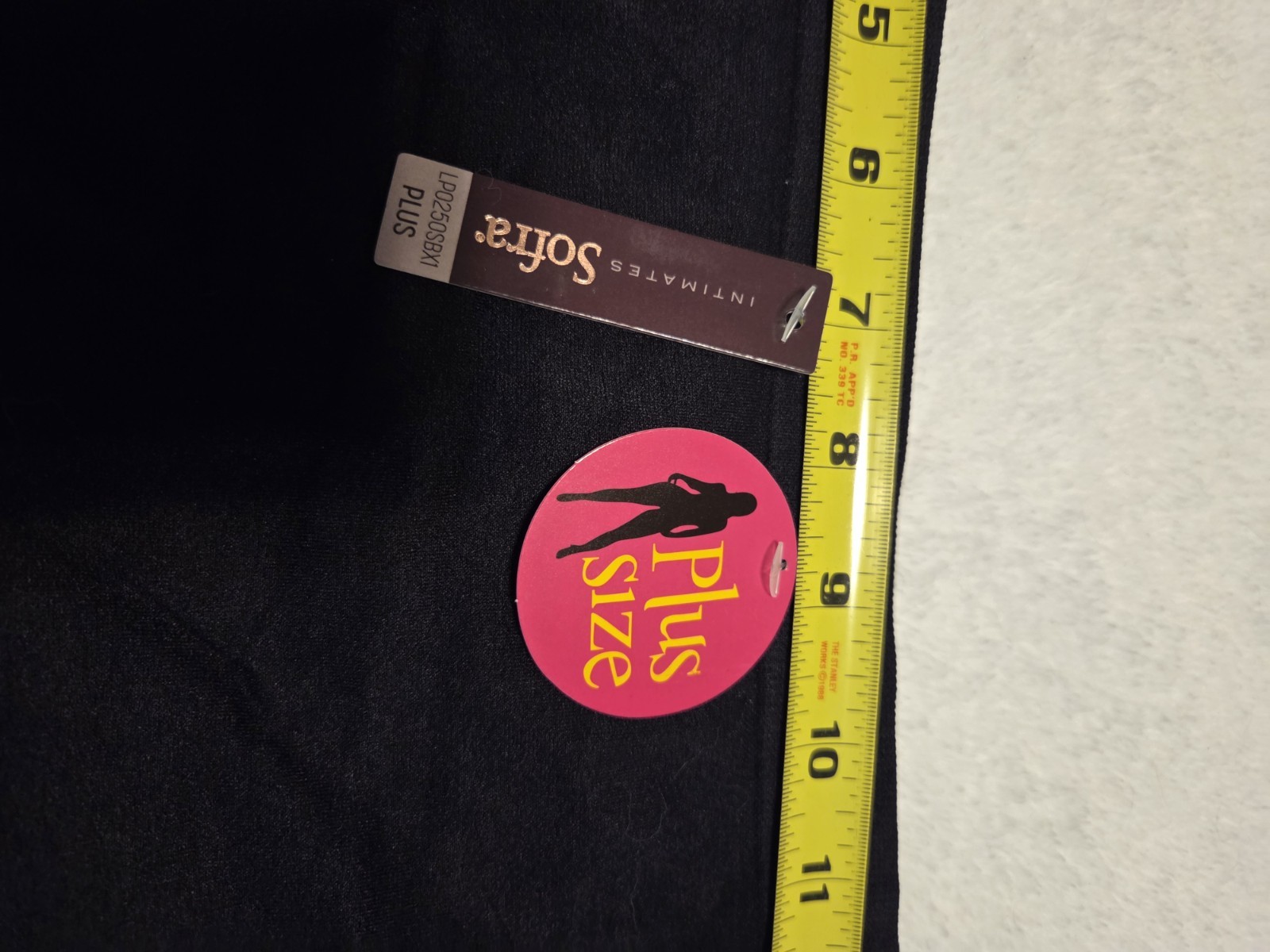 NWT Black Sofra Stretchy Soft Boyshort Panty Plus Size 1X 2X Nylon Spandex