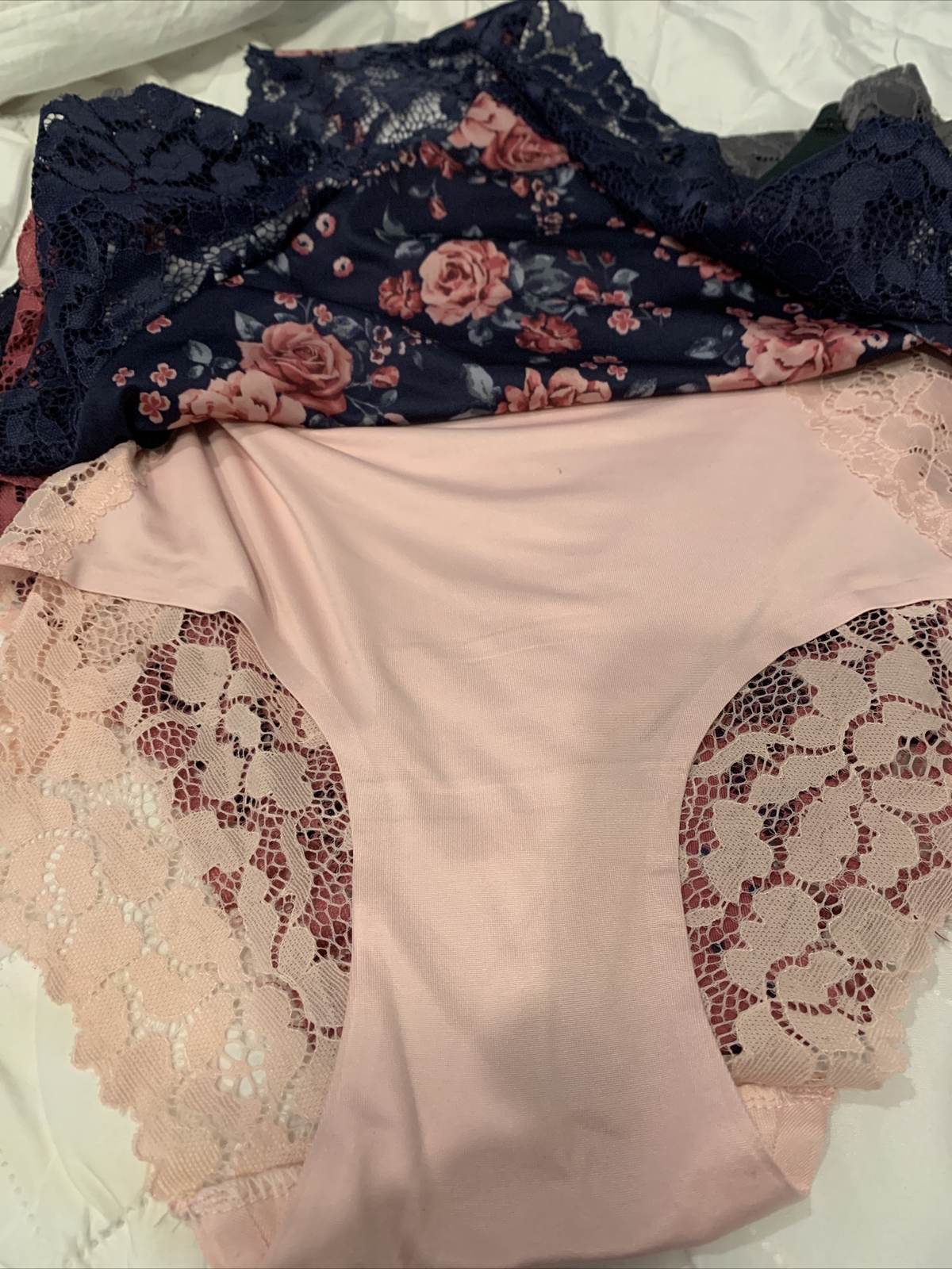 Nanette Lepore 5 Pack Seamless Knit Panties Set Plus Size 1X Floral Underwear