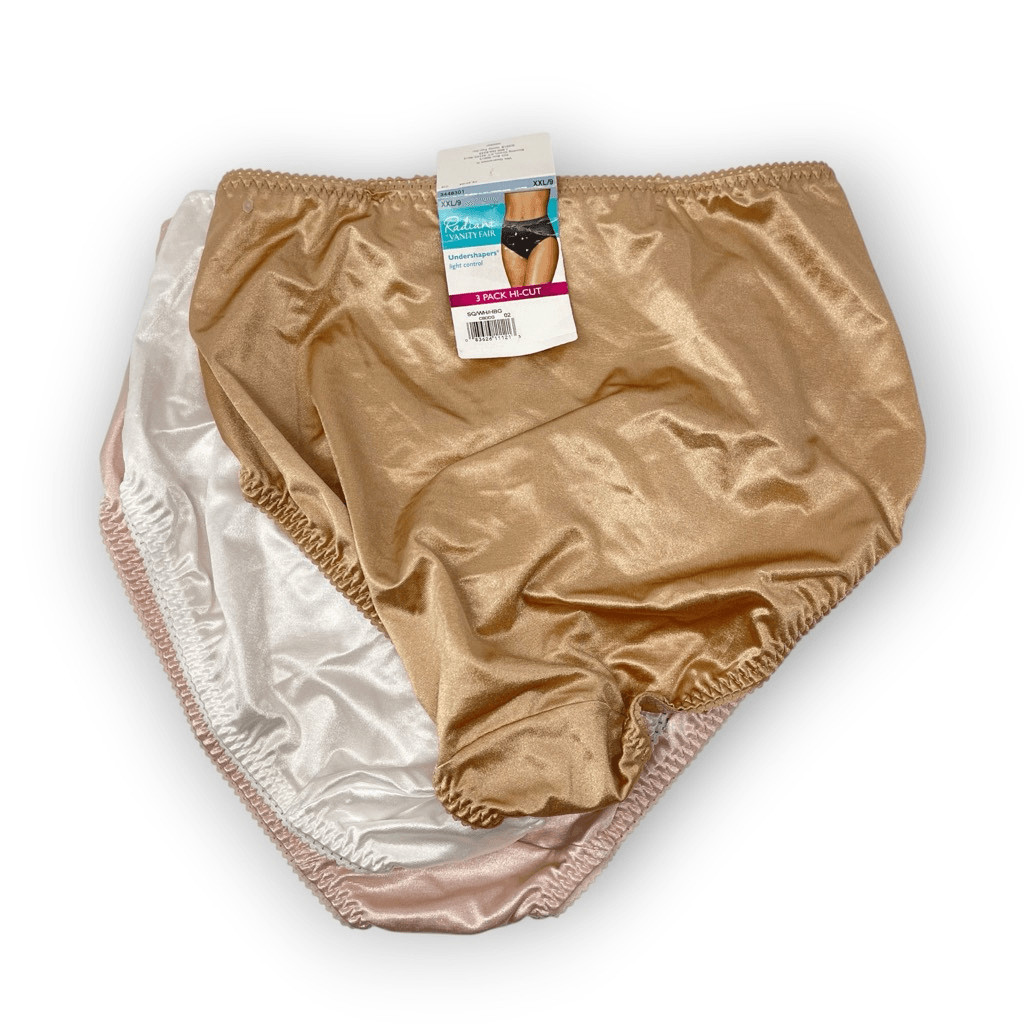 Vanity Fair Radiant Undershapers Light Control Brief Size 9 XXL NWT 3 pair