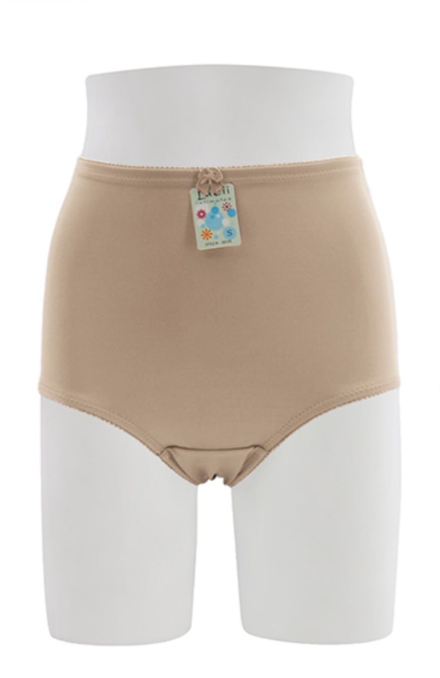 Plus Women Full Coverage High Waist Light Tummy Control Satin Girdle Panty 2X-5X