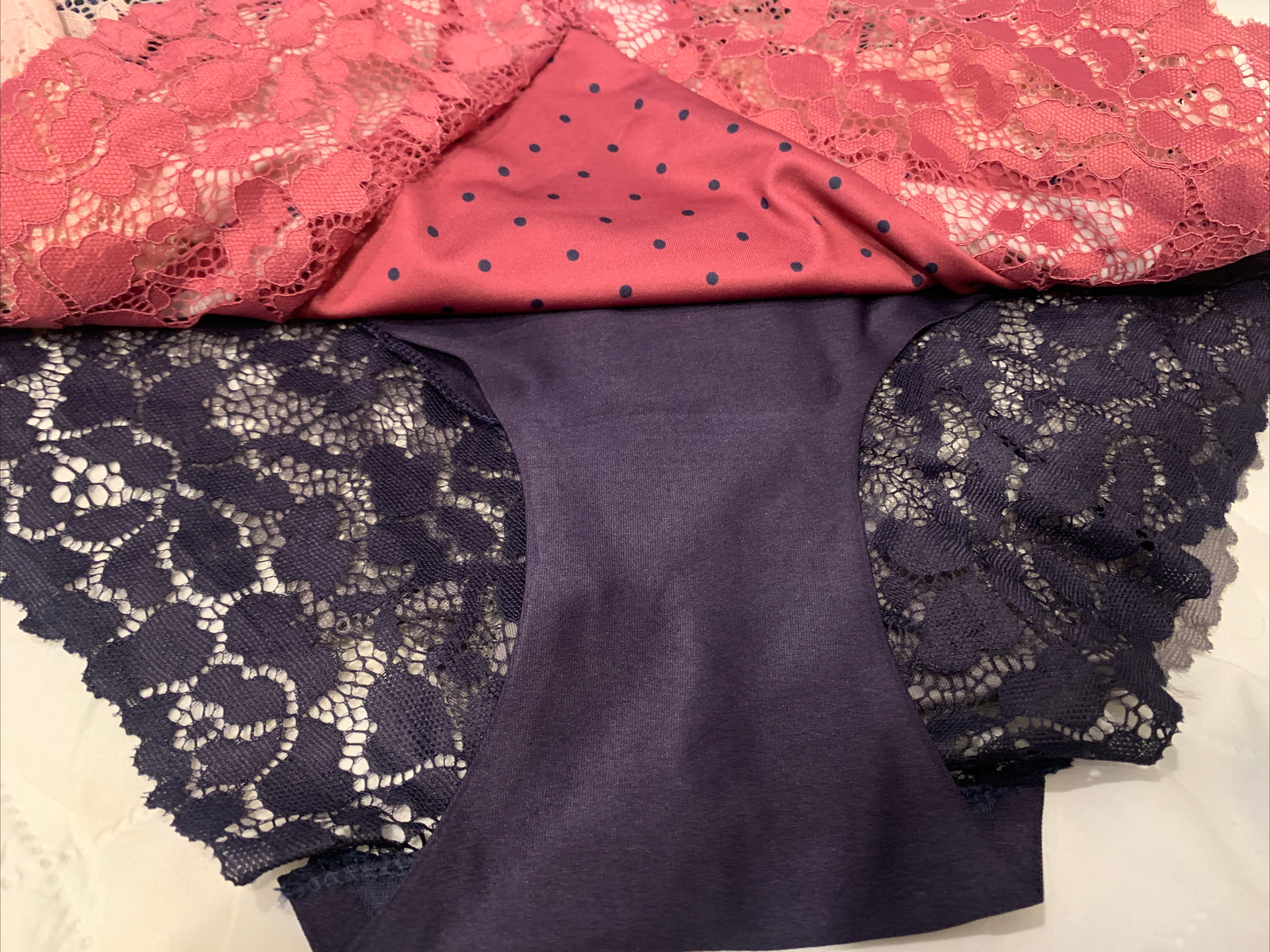 Nanette Lepore 5 Pack Seamless Knit Panties Set Plus Size 1X Floral Underwear
