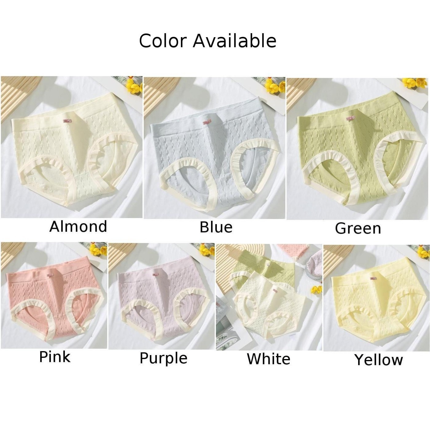 Womens Everyday MidRise Briefs Featuring a Comfortable Cotton Crotch Design