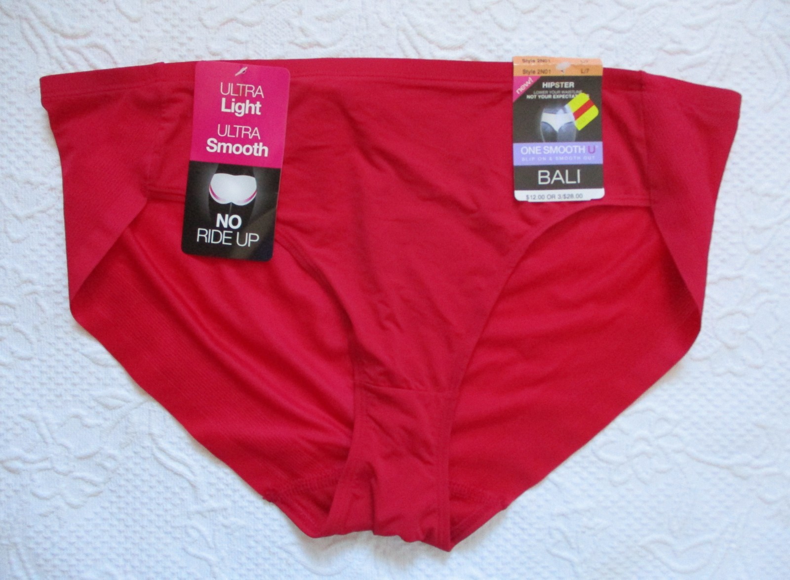 NWT Panties Lot Womens Bali One Smooth & Barely There Hipster Brief Boyshort L 7