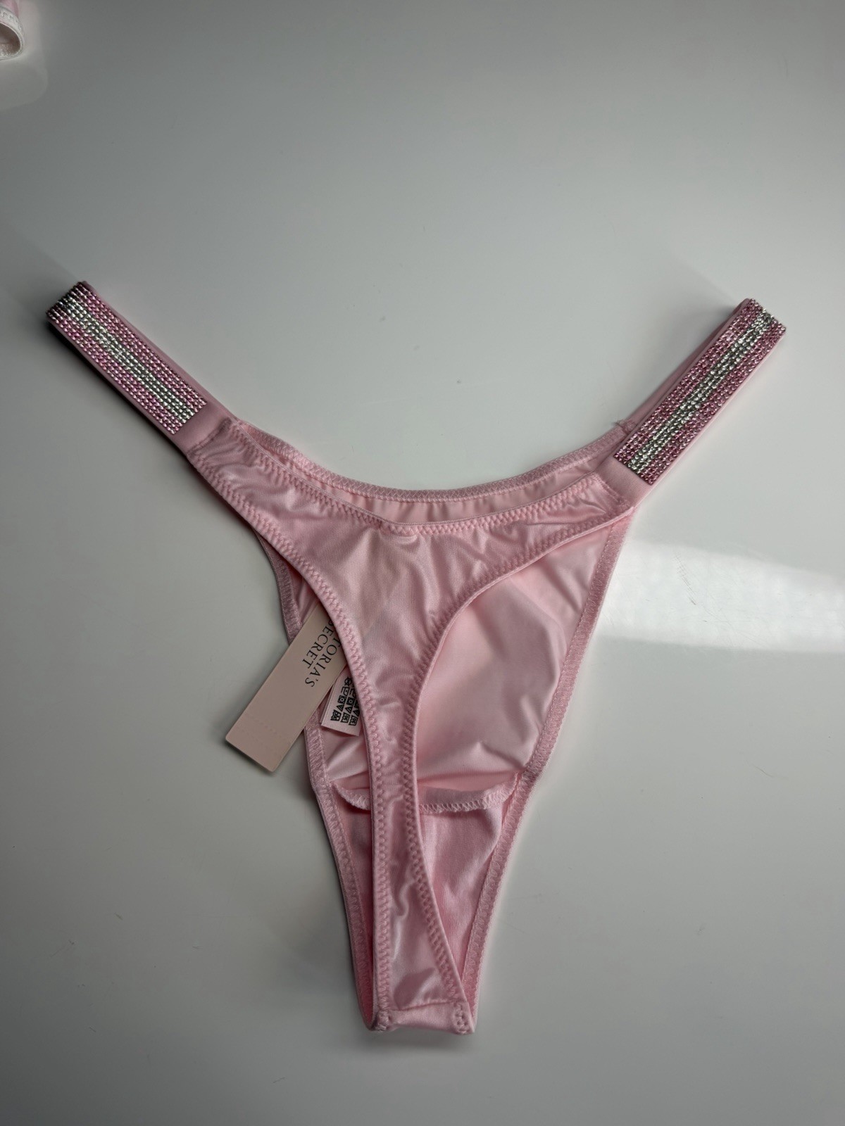 Victoria’s Secret Very Sexy Bling Thong Pink Size M New
