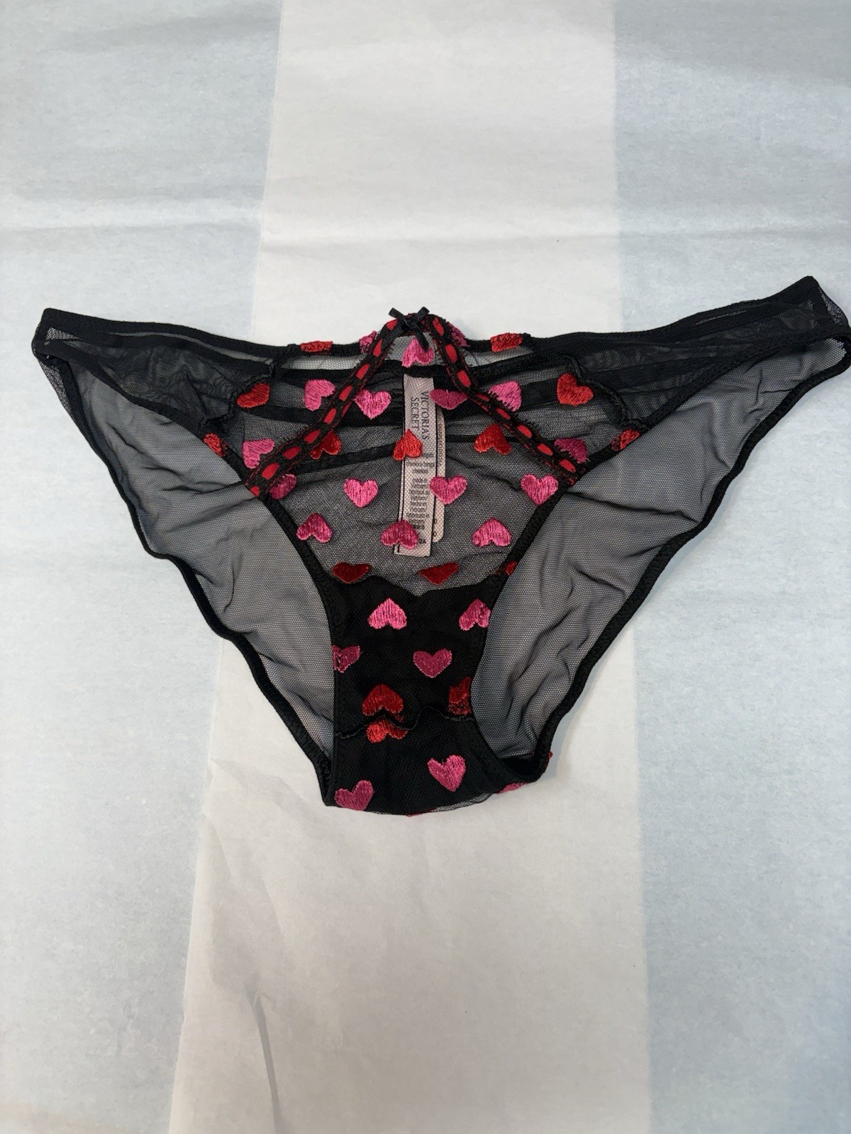 VICTORIAS SECRET DREAM ANGELS CHEEKINI TANGA MESH PANTIES SIZE M MSRP$39.50