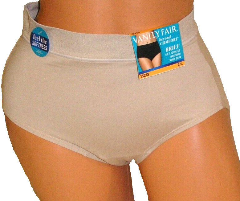 Panties Lingerie Vanity Fair Beyond Comfort Soft Seamless Brief Sz 7 Large